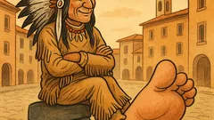 Barzelletta: Cosa fa Toro Seduto sul piede?