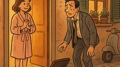 Barzelletta: «Grazie per essere venuto», disse lei