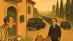 Barzelletta: Un uomo vede uno strano funerale